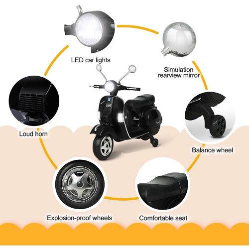Uenjoy 6V Kids Ride On Electric Motorcycle (Vespa Edition) - Toytexx Uenjoy 6V Kids Ride On Electric Motorcycle (Vespa Edition) - Toytexx